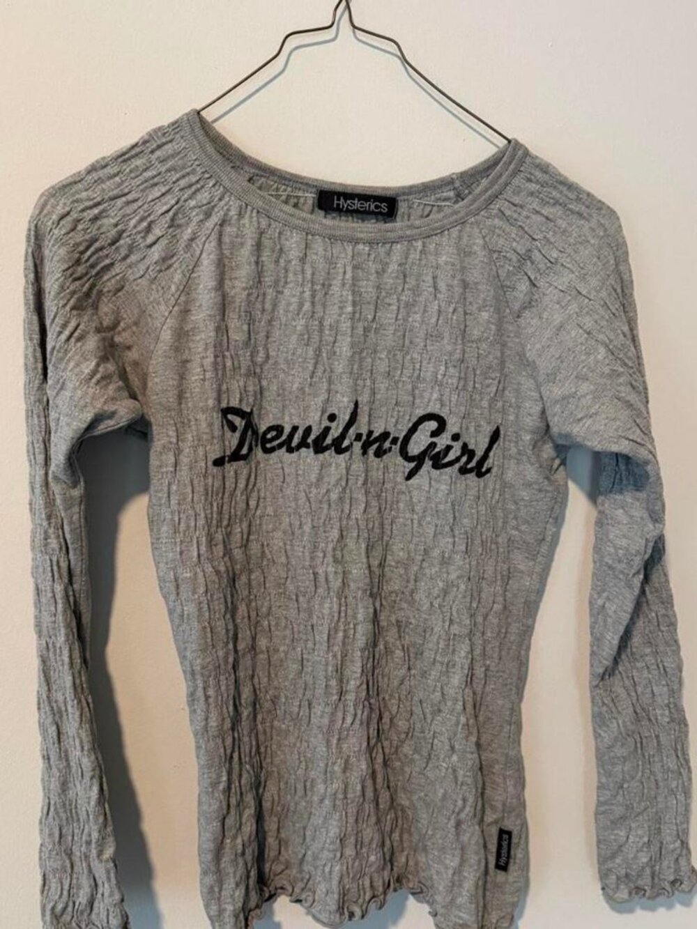 Hysteric Glamour Women's Grey Long-Sleeve